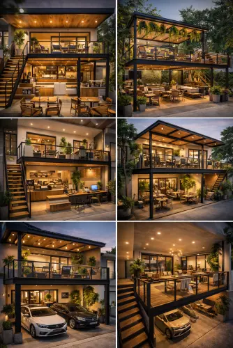 Mezannine Cafe Modern di Modernland